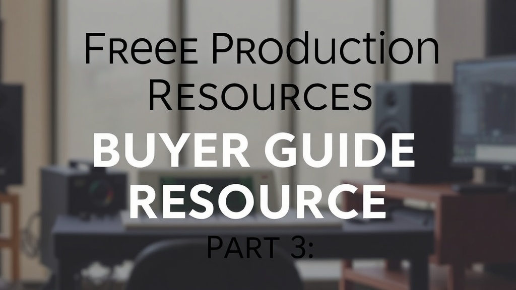 Free Music Production Resources Buyer Guide Part 3 | SoundShockAudio