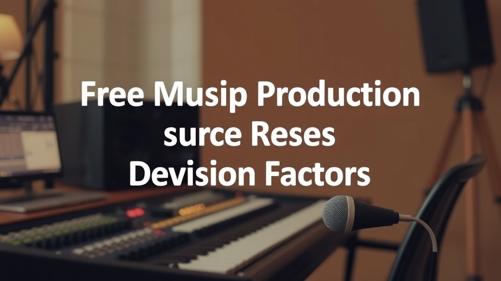 Free Music Production Resources Decision Factors | SoundShockAudio