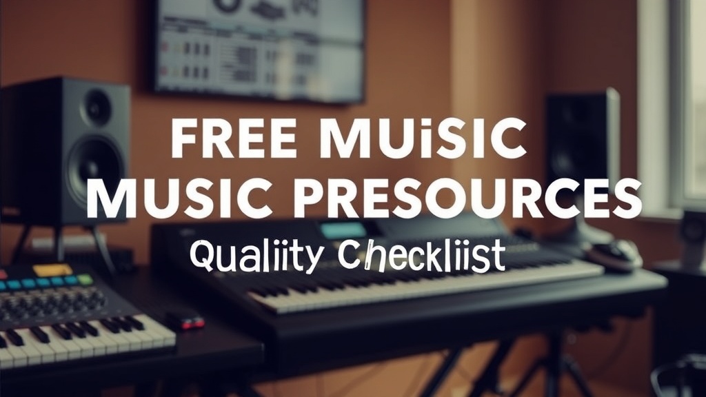 Free Music Production Resources Quality Checklist | SoundShockAudio