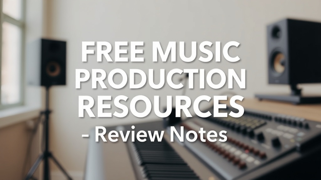 Free Music Production Resources Review Notes | SoundShockAudio