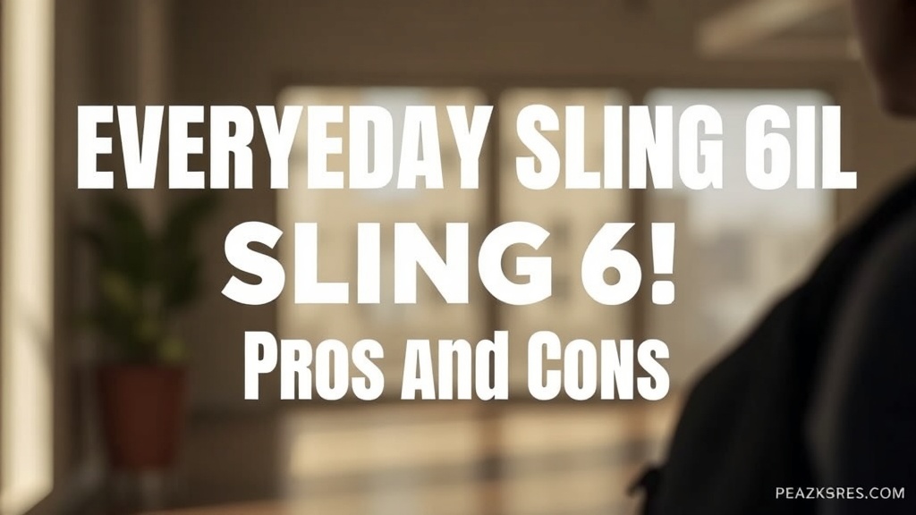 Peak Design Everyday Sling 6L Pros and Cons