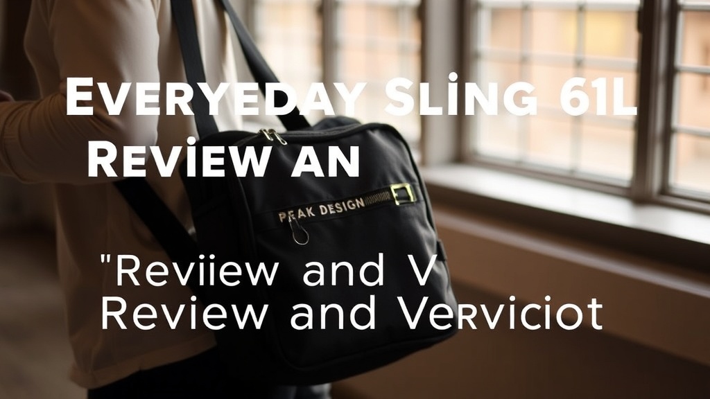 Peak Design Everyday Sling 6L Review and Verdict