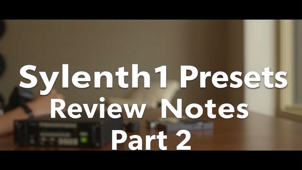 Sylenth1 Presets Review Notes Part 2 | SoundShockAudio